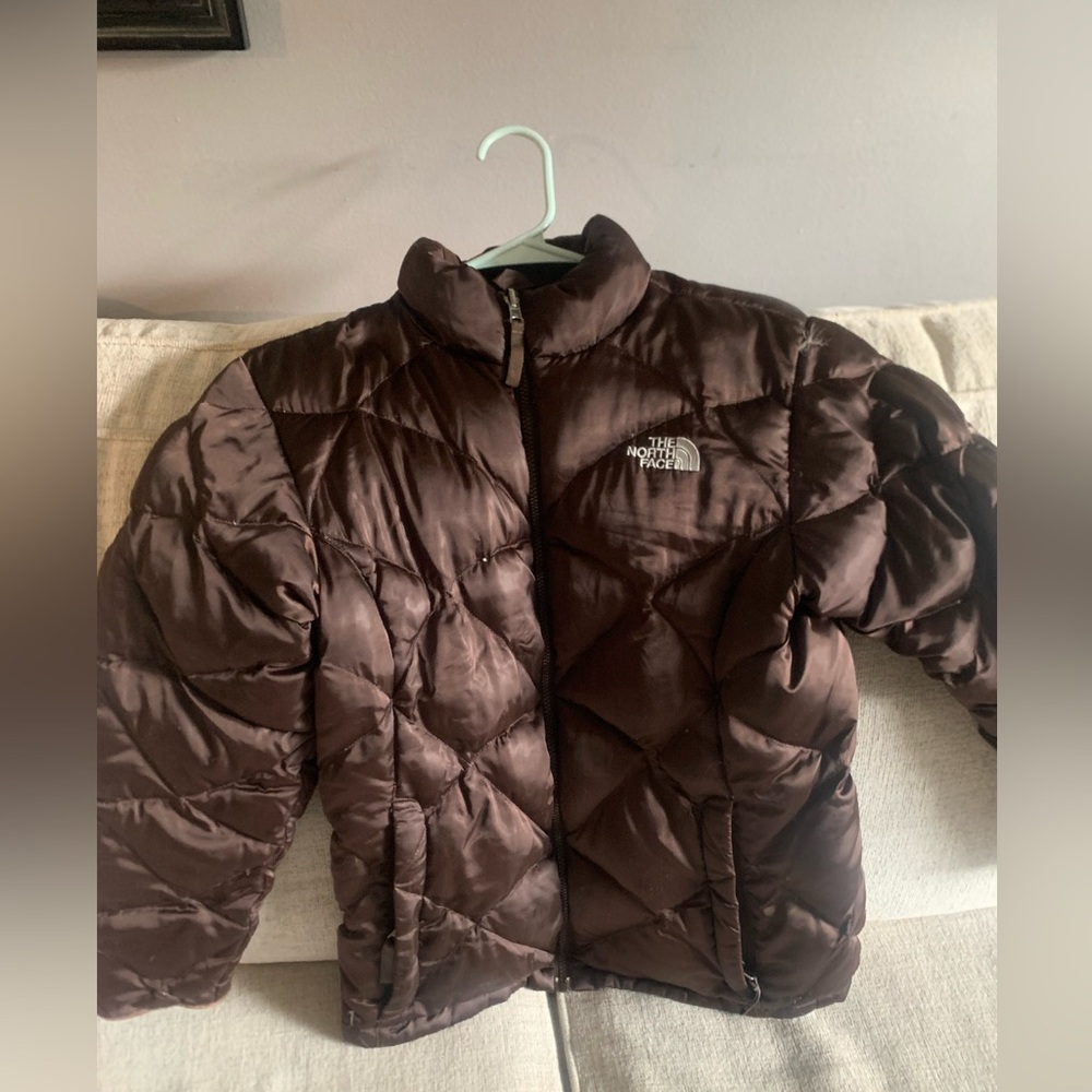 North face puffer coat in a